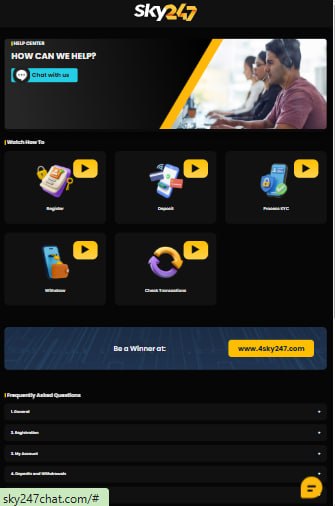 Sky247 Help Center & Customer Support Guide