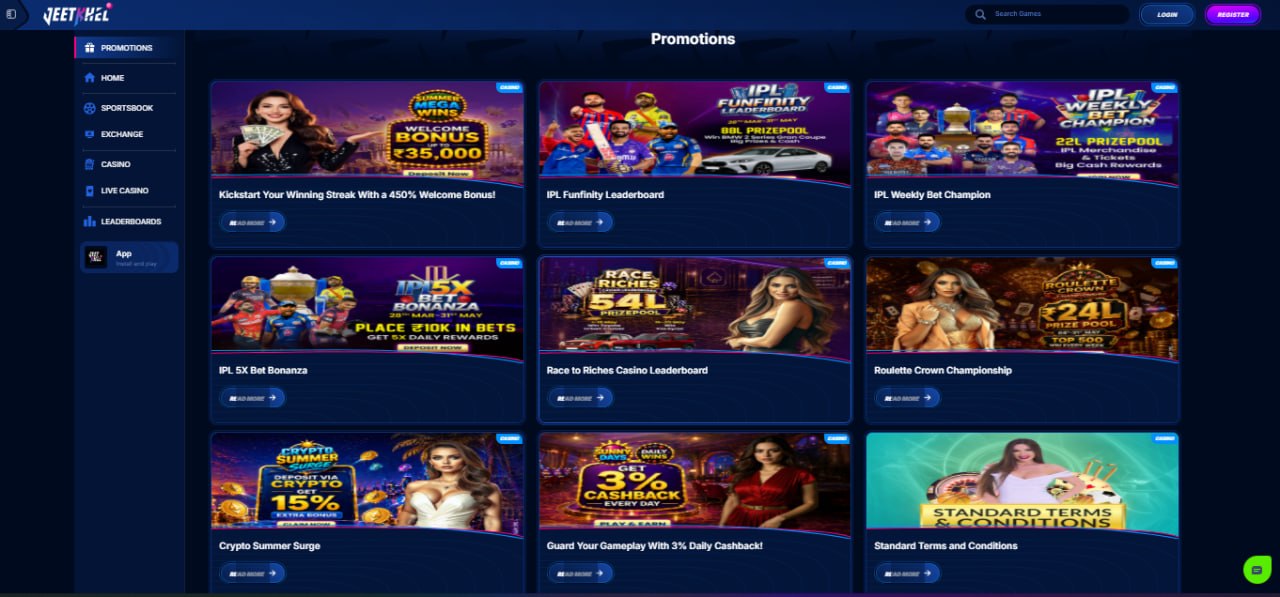 Jeetkhel Promotions — Welcome Bonuses & IPL Mega Rewards