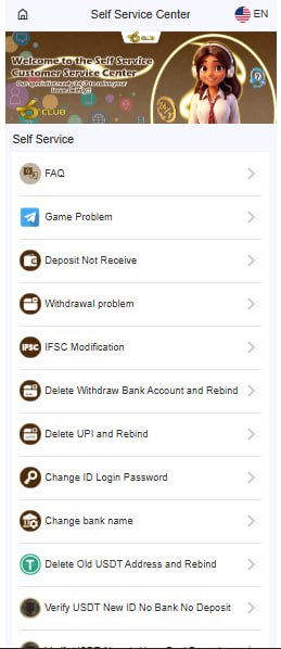 6CLUB Customer Support — Agent Lines & Self-Service Center