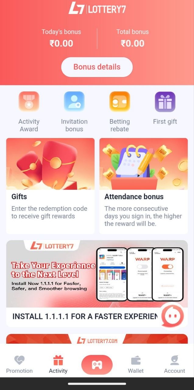 Turn Every Move Into Money with Lottery7 Bonus Hub!"