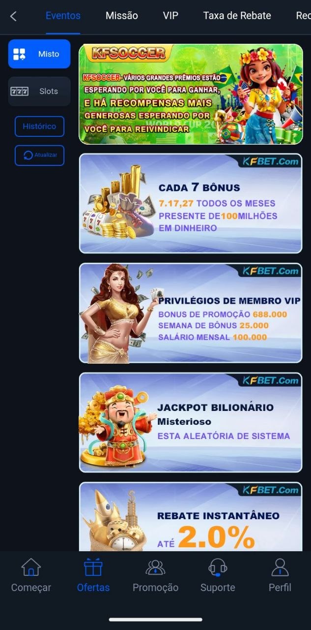 Promoções e Bônus da KFBET