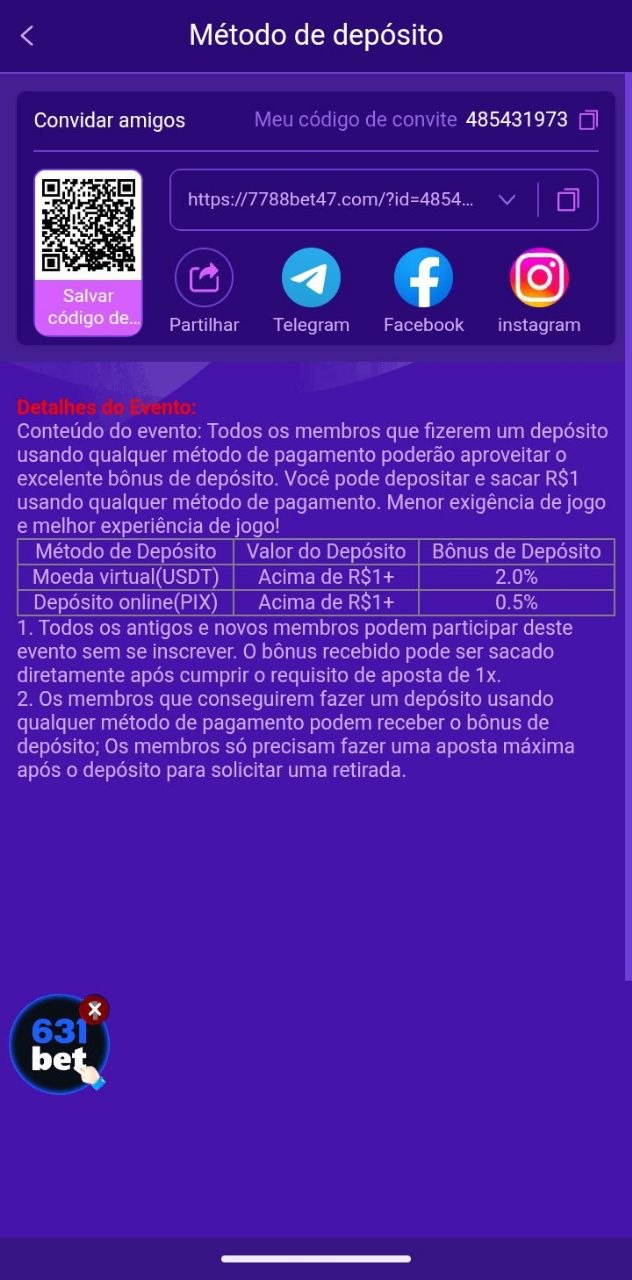 Evento de Bônus de Depósito 7788bet