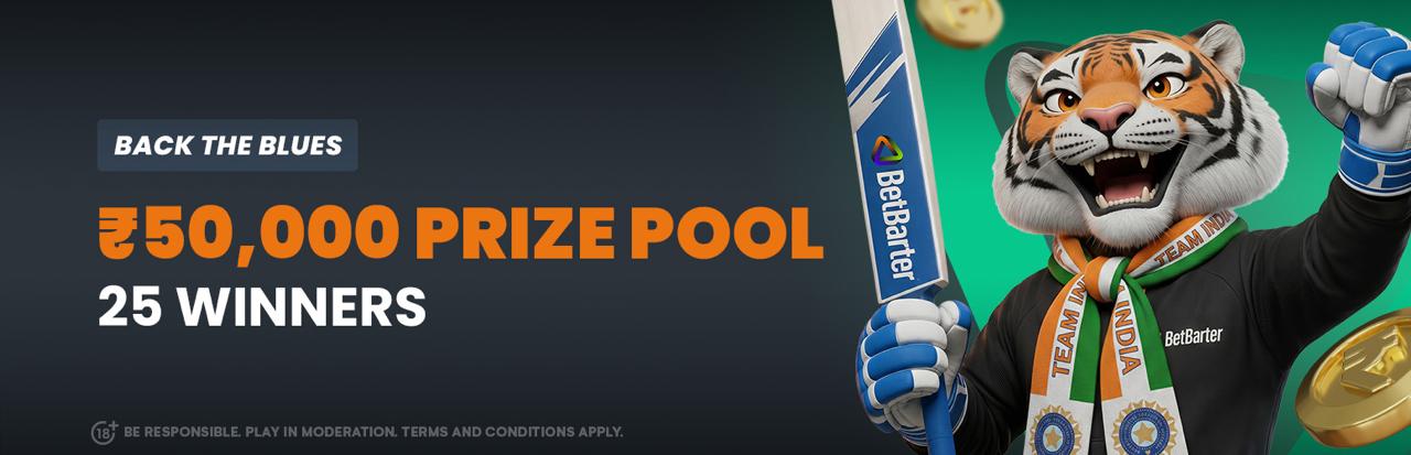 Only 3 days left! Don't miss this BetBarter ₹2,000 pure cash drop for Team India matches.