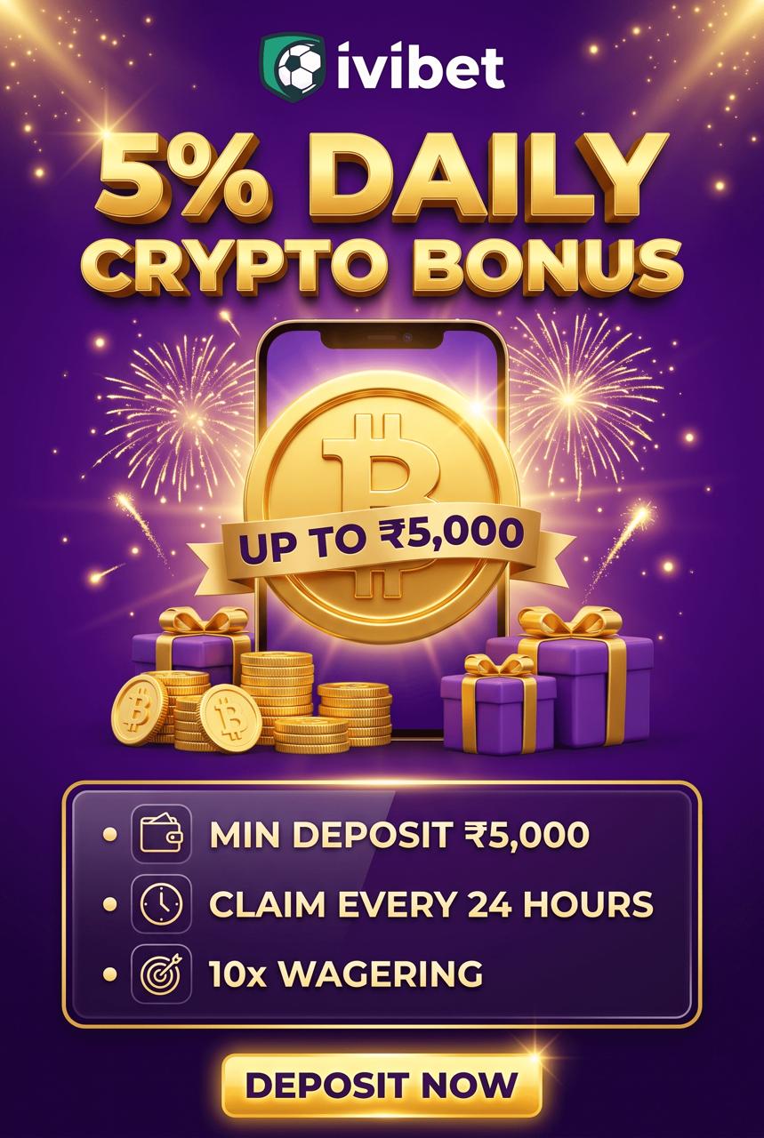 UPI freeze got you scared? Breaking down Ivibet's Daily 5% Crypto Bonus mathematically.