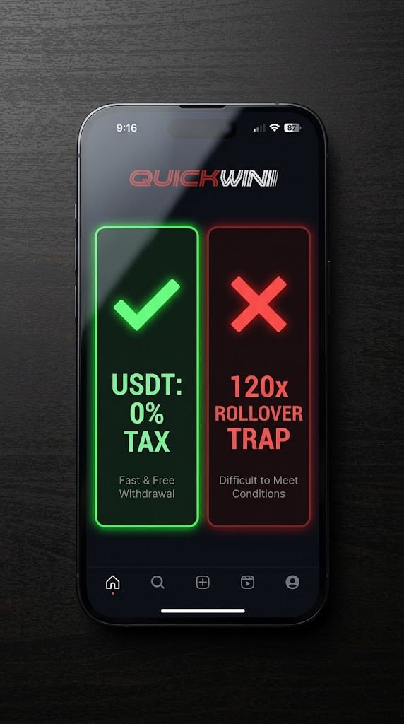 ⚖️ QuickWin 200% Crypto Bonus Audit: High Leverage for Web3 Bettors or a 120x Rollover Trap?