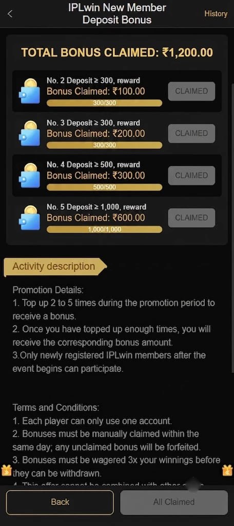 Just withdrew 1200. Do not get played by IPLwin time limits