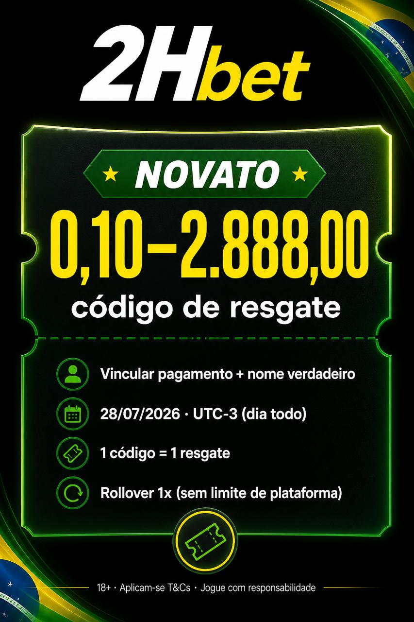 2Hbet Novato: código de resgate 0,10–2.888,00 (rollover 1x)