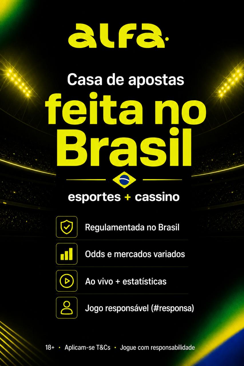 Alfa: casa de apostas e cassino feita no Brasil, com foco em jogo