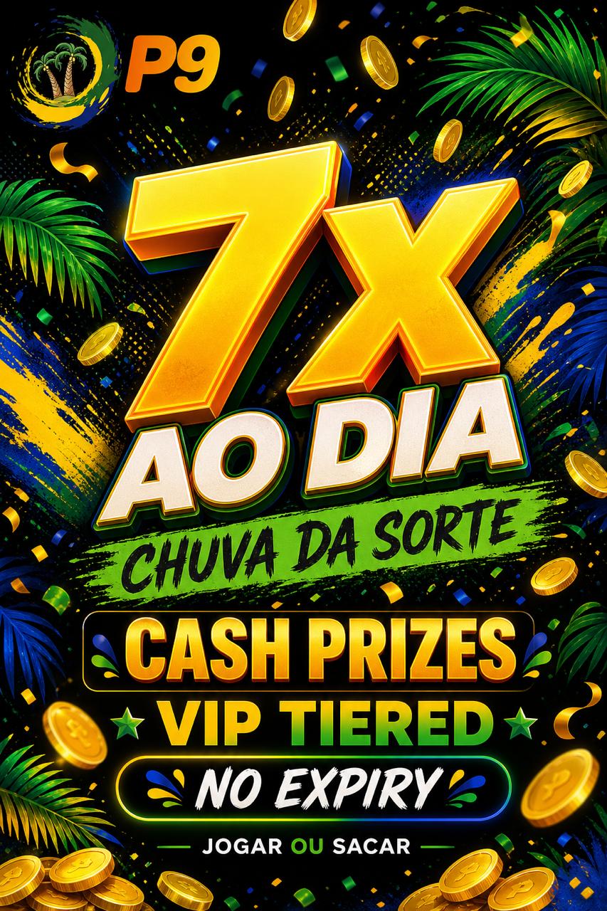 Cartaz P9 Chuva Da Sorte ate 7 chances por dia premio em dinheiro conforme VIP