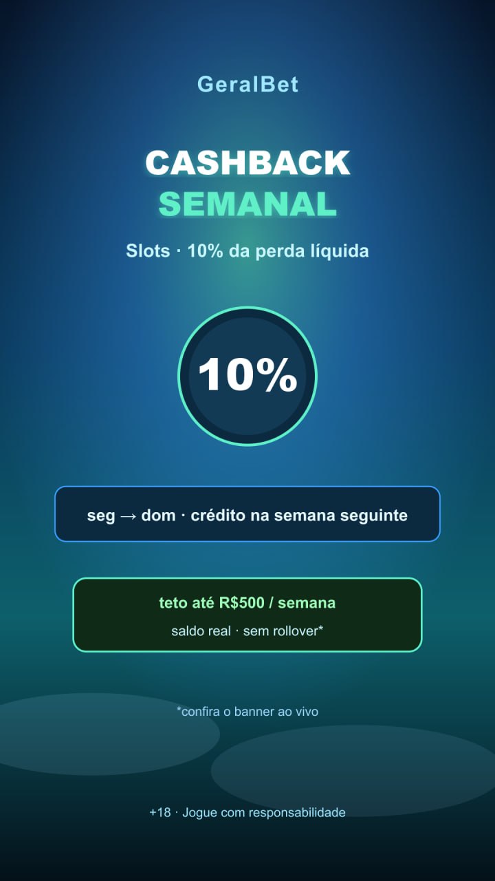 Comprovante estilo Pix — crédito ilustrativo R$50 do cashback semanal slots