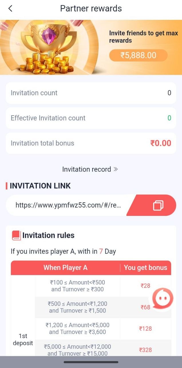 55club इनविटेशन रूल्स तालिका जिसमें डिपॉज़िट बोनस टियर्स और टर्नओवर शर्तें दिखाई गई हैं