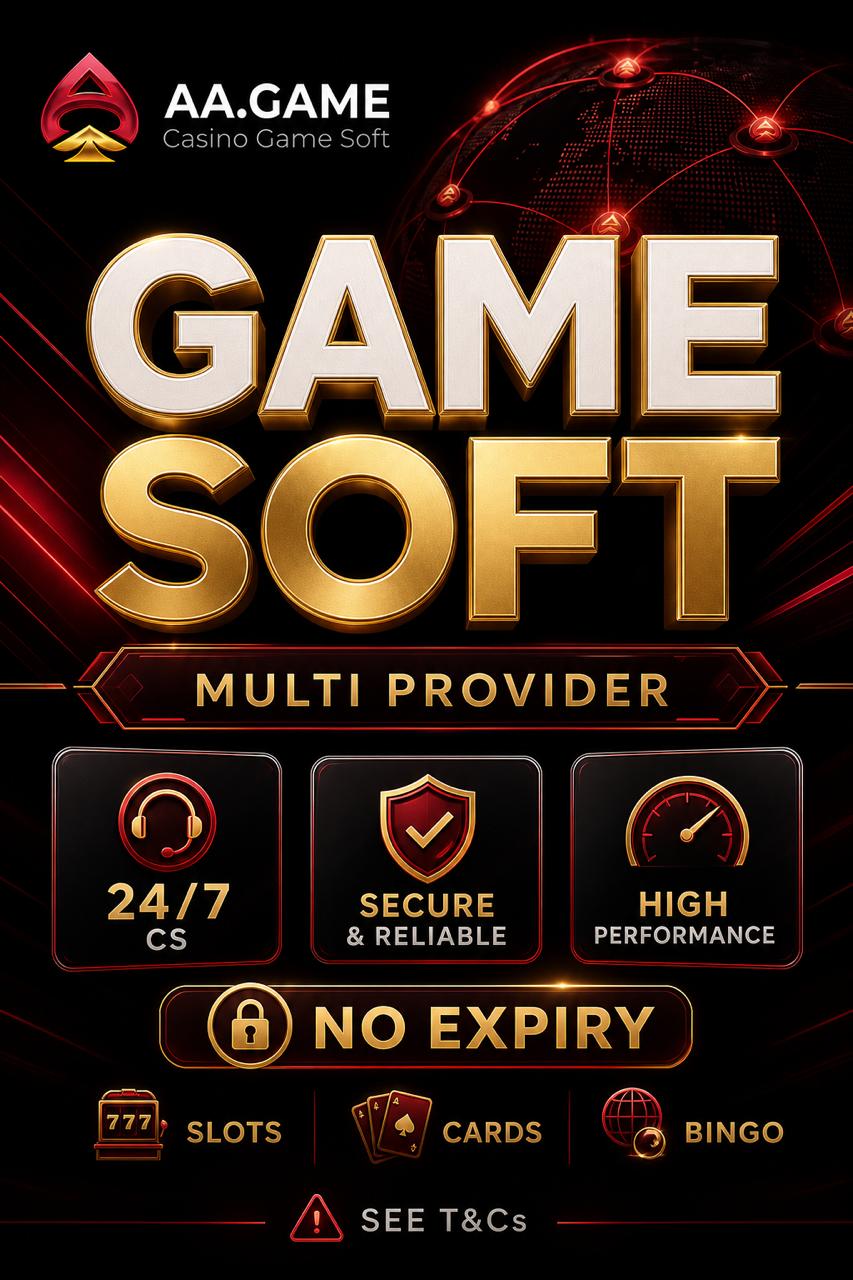 AA.GAME casino game soft poster brand overview multi provider 24/7 CS no player bonus ladder