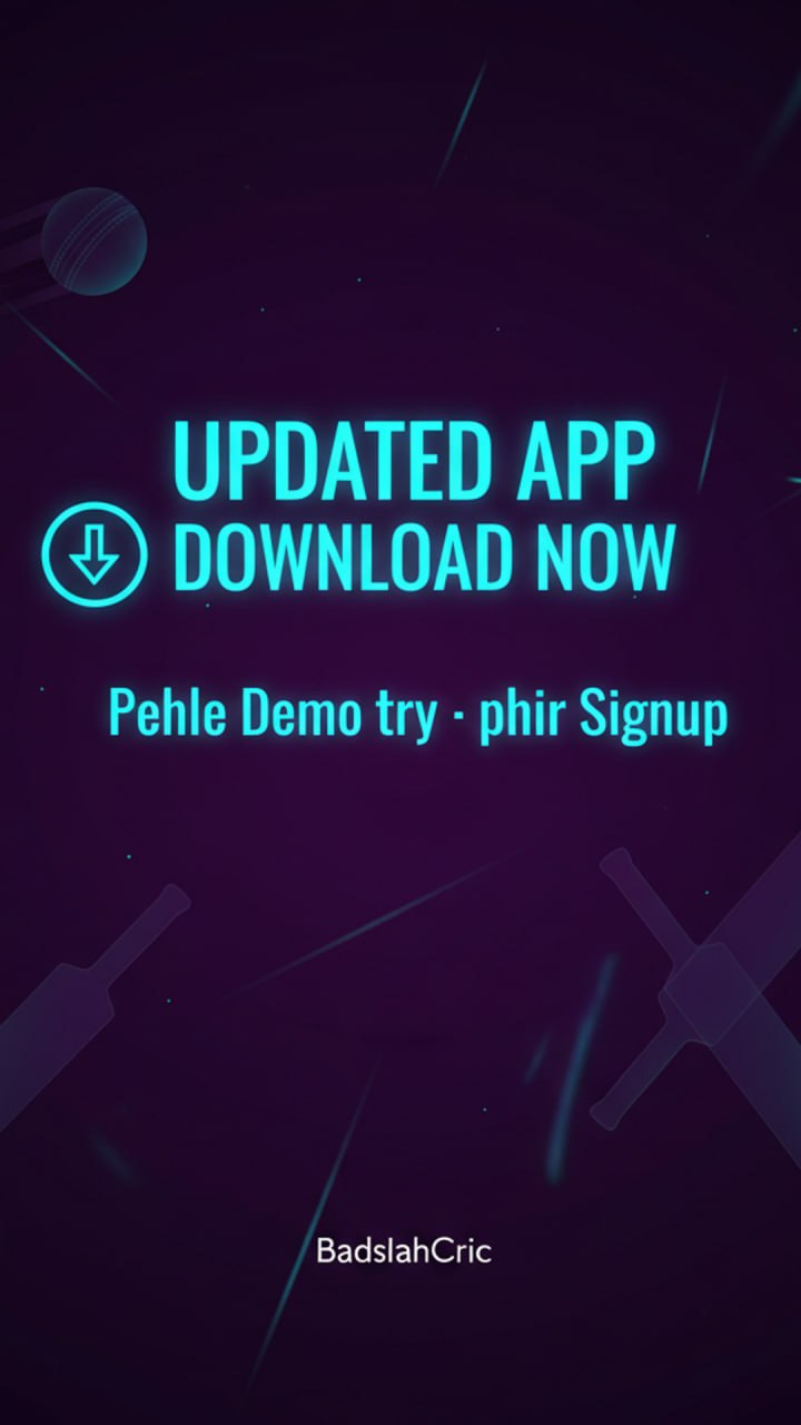 BadshahCric H5 — Updated App Download Now, Demo try pehle