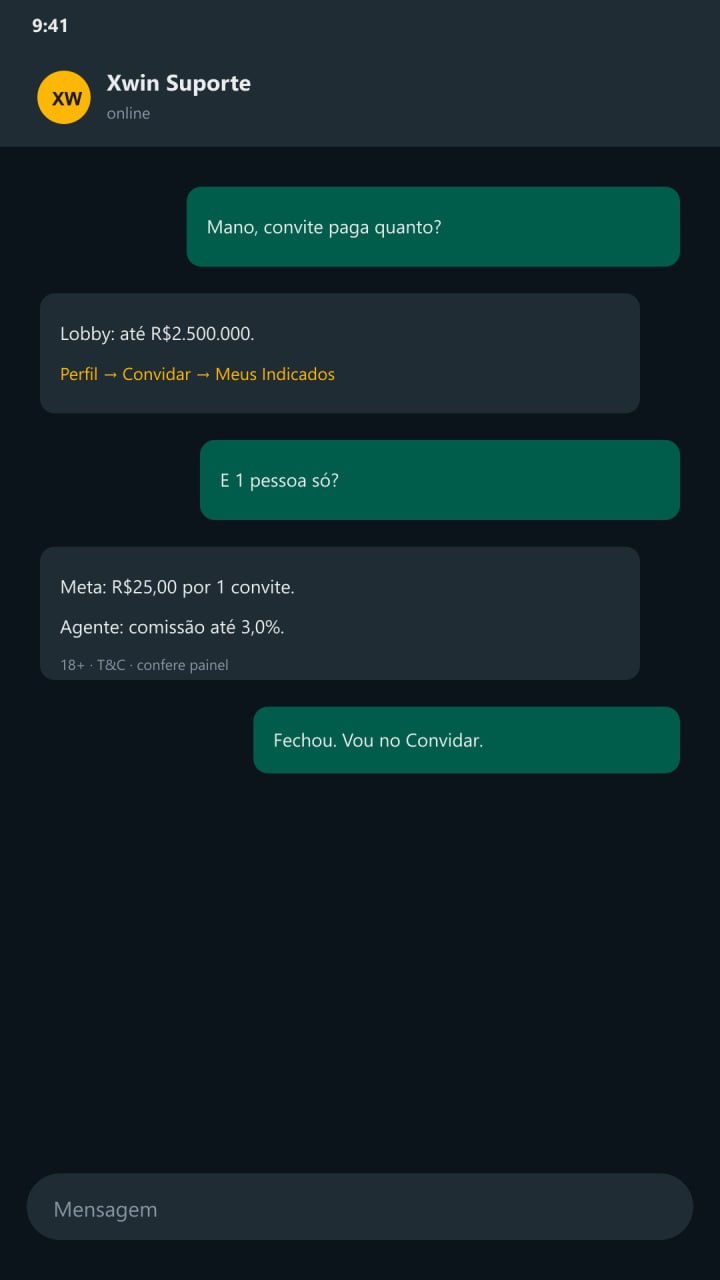 Xwin H5 — convide amigos e ganhe até R$2.500.000