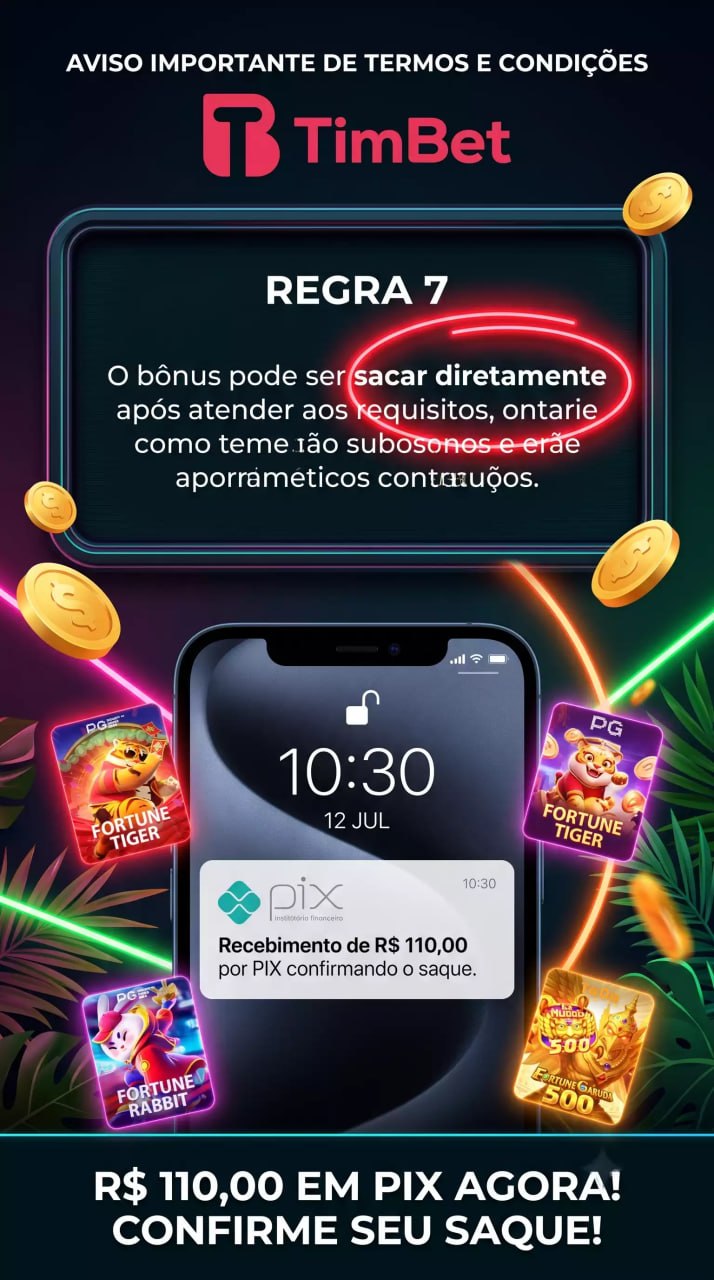 TimBet saque direto R$ 110,00 PIX cassino online Brasil