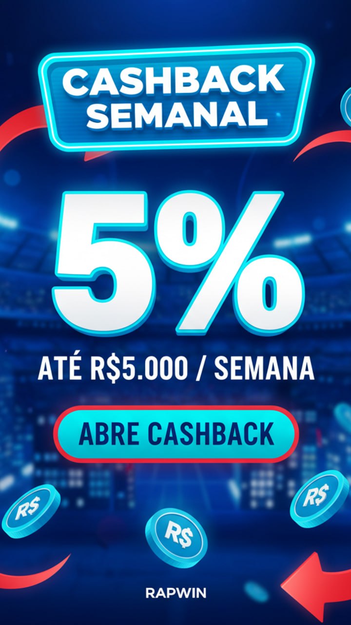 Comprovante PIX R$187,40 cashback semanal Rapwin