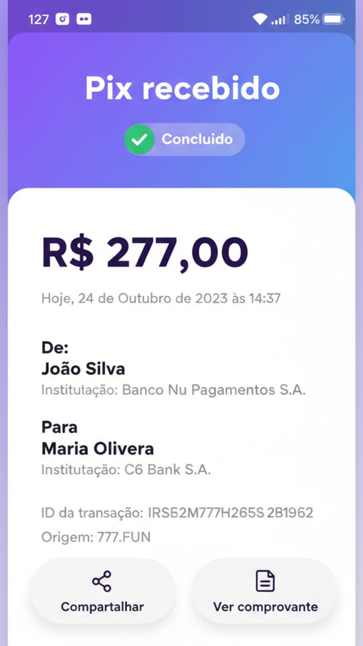 WhatsApp print amigo falando do Bônus Misterioso 777.FUN