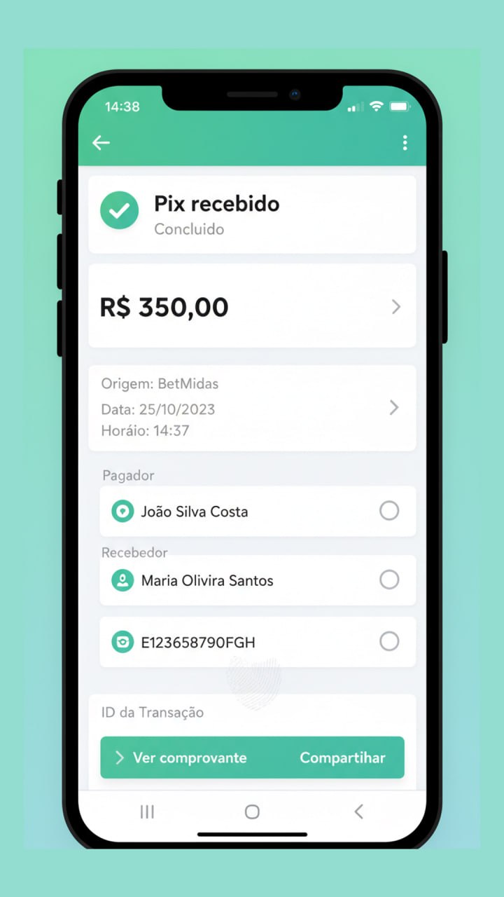 WhatsApp print amigo confirmando saque PIX BetMidas