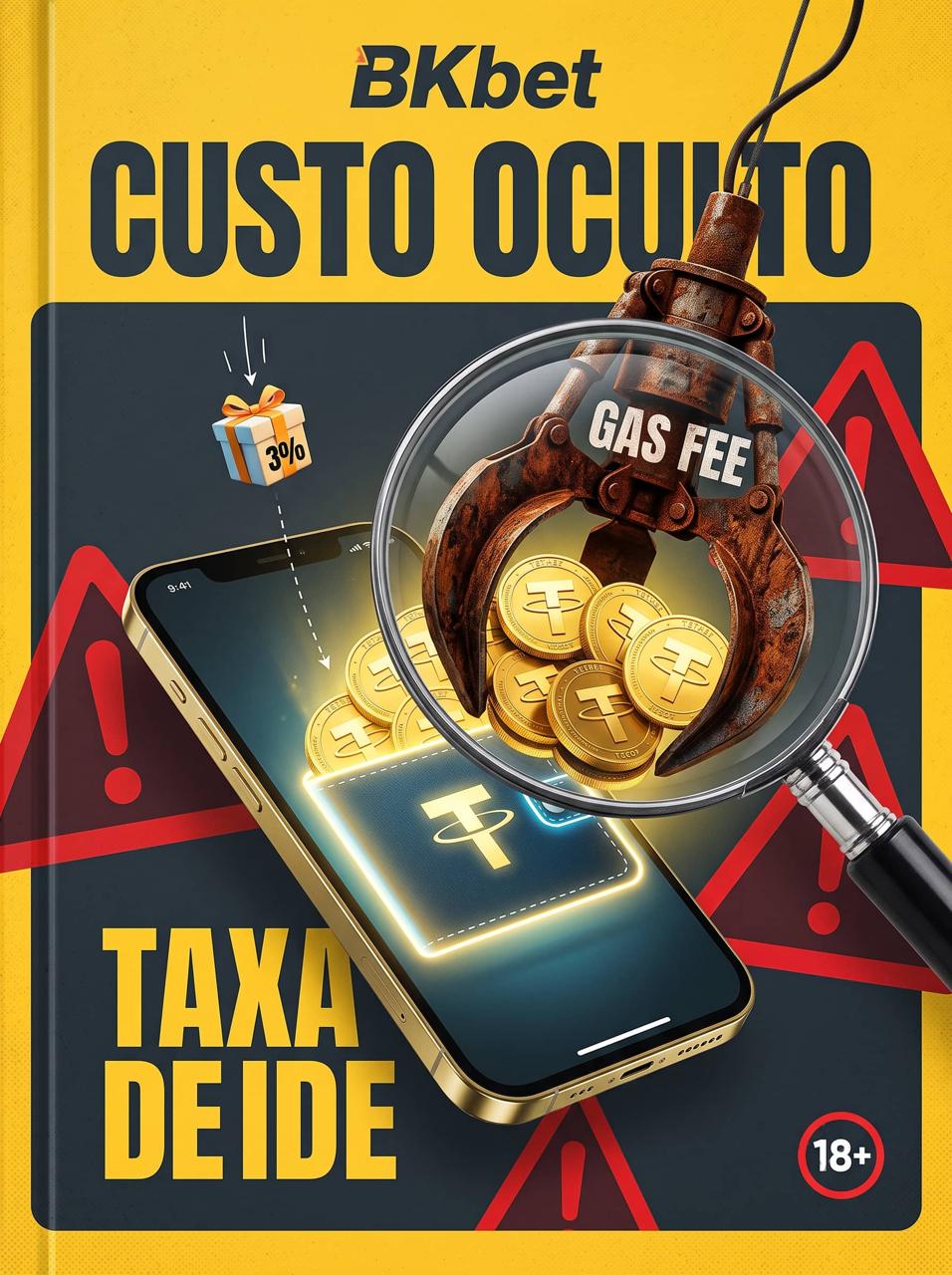 BKbet usdt bonus 3 por cento taxa de rede gas fee armadilha e gerenciamento de banca