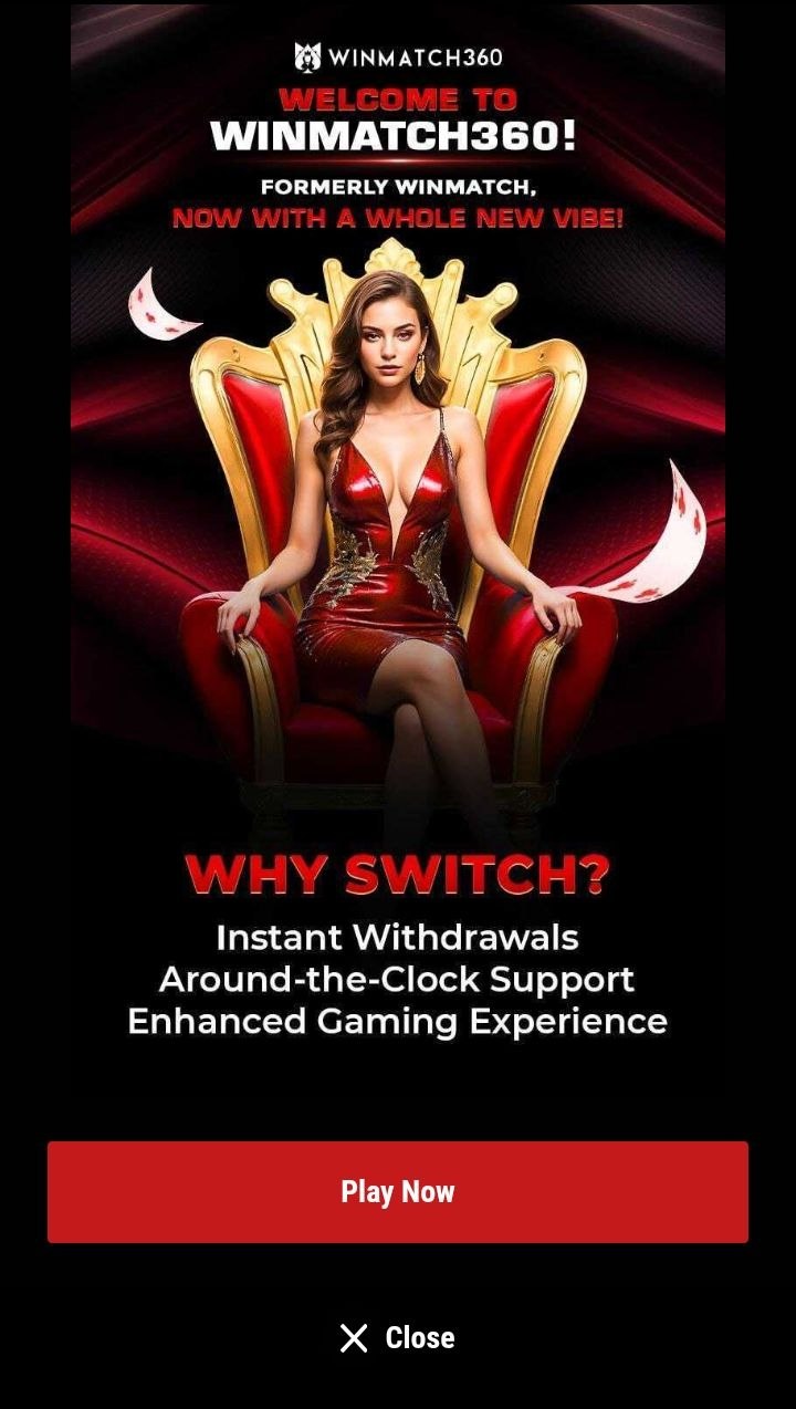 Winmatch360 Welcome Banner Highlighting Rebrand from Winmatch and New Features