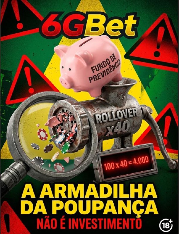 6gbet fundo de previdencia armadilha de rollover 40x aviso e gerenciamento de banca