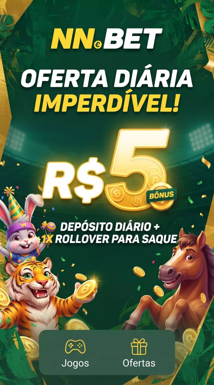 Promoção diária NN BET cassino Brasil, ganhe R$ 5 de bônus após depósito com requisito de saque de 1x rollover, plataforma de jogos de apostas e ofertas