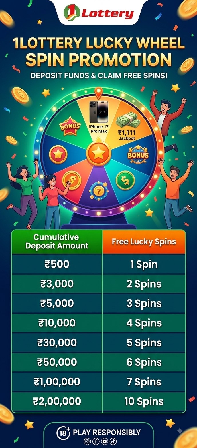 1Lottery promo page details for winning iPhone 17 Pro Max and cash jackpot rewards