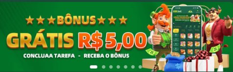 Poster promocional JJJ BET com bônus grátis de R$5 e personagens de cassino.