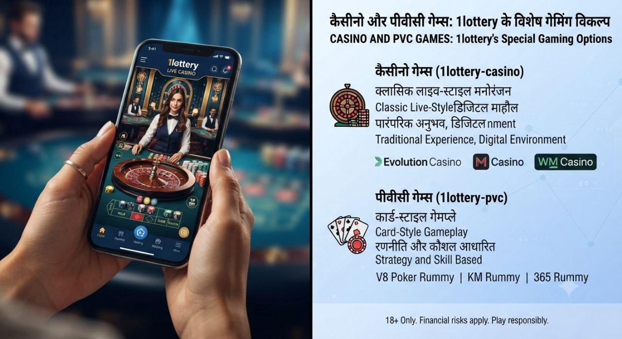 1lottery live casino and card games
