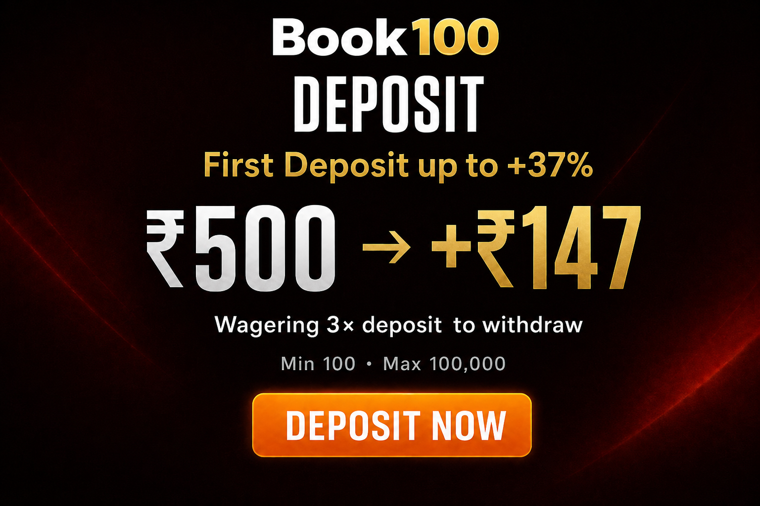 "Deposit" screen — sirf hisaab: bonus, 3× wagering, channel extras
